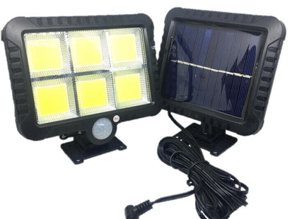 Ηλιακός προβολέας LED 15W με ξεχωριστό ηλιακό πάνελ, αισθητήρα και καλώδιο