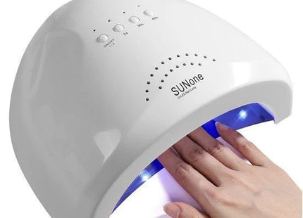 Λευκό φουρνάκι νυχιών SUNone UV LED 48W με πλήκτρα χρονοδιακόπτη