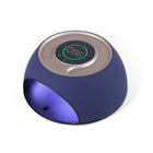 Μπλε φουρνάκι νυχιών SUN F11 UV LED 120W με στρογγυλή ψηφιακή οθόνη και φωτισμένο εσωτερικό.