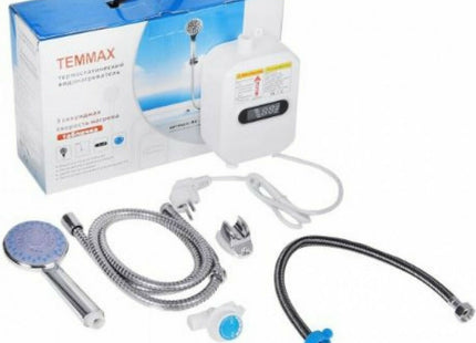 Πλήρες σετ TEMMAX RX-021 με κουτί, μονάδα, τηλέφωνο ντους, εύκαμπτους σωλήνες και εξαρτήματα.
