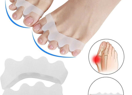 Διαχωριστικά δακτύλων ποδιού toe corrector από σιλικόνη 2 τεμαχίων