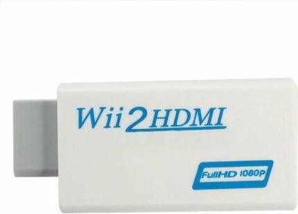 Πλάγια όψη λευκού μετατροπέα Wii2HDMI Full HD 1080P